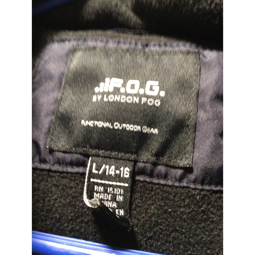 KIDS PUFFER JACKET COAT F.O.G. BY LONDON FOG Large 14/16  lightweight outer READ - Picture 6 of 15